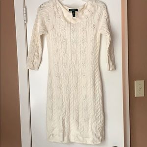 Ralph Lauren Sweater Dress (Cream)